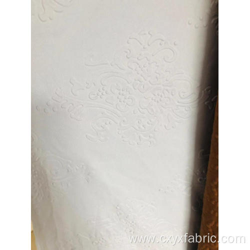 3d emboss polyester solid dyed fabric